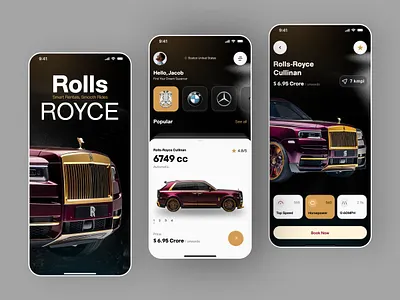 Car Rental Mobile App app booking app car car app car booking car hire car rental app car service dark ui mobile mobile app modern rent a car rental rental app rental car ui ui design ux ux design