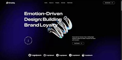 Kinetiq - creative agencies and multimedia studios website creative agency figma framer landing page web design webflow