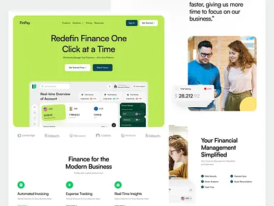 Finpay- Finance Website design finance finance management finance website fintech landing page saas saas website web web design website