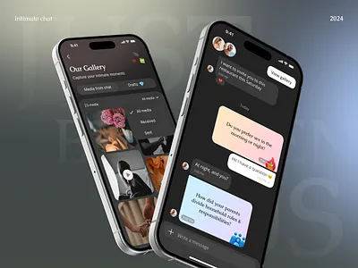 Just Between Us Mobile App chat design 2025 mobile app ui design ux design uxui