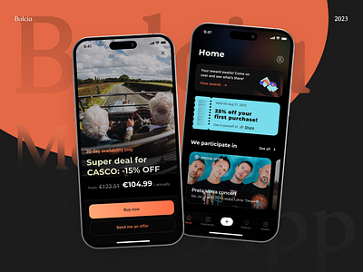 Balcia Mobile App, 2023 2025 design 2025 insurance ios mobile app ui uxui design