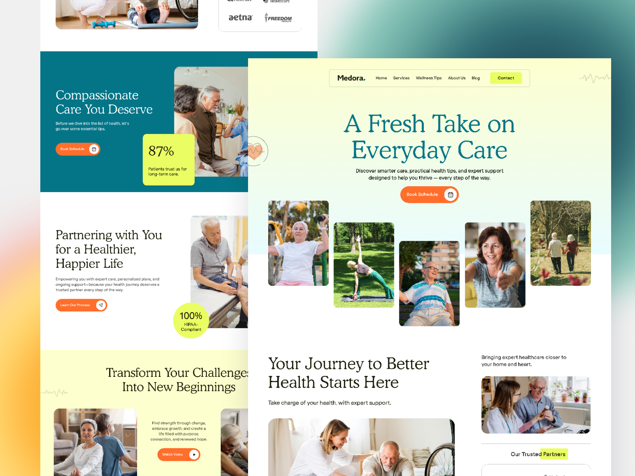 Healthcare Website Design healthcare website landing page ui ux website website design