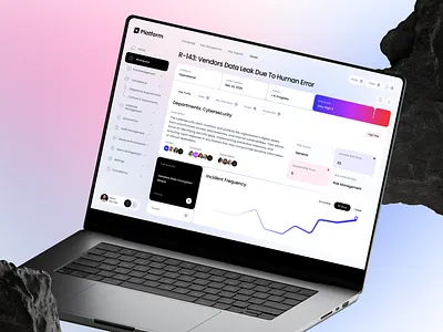 Saas Dashboard for Security Teams admin panel b2b cyber security dark ui dashboard ui data security data visualisation design enterprise design figma fintech interface product design risk management saas design security platform startup design ui ux ux inspiration web design
