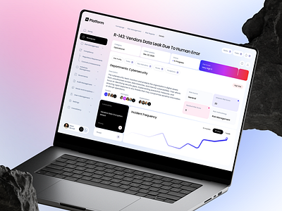 Saas Dashboard for Security Teams admin panel b2b cyber security dark ui dashboard ui data security data visualisation design enterprise design figma fintech interface product design risk management saas design security platform startup design ui ux ux inspiration web design