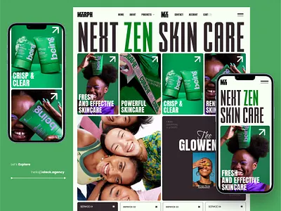 Skincare E-commerce Website Landing Page Design beauty product landing page ecommerce website design landing page modern online store responsive design shopify shopify website skincare skincare e commerce skincare landing page skincare shop skincare website ui ui design uiux ux web design website design website design inspiration