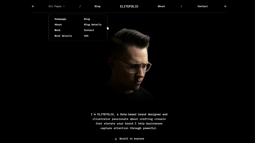 Example of Personal Portfolio Website