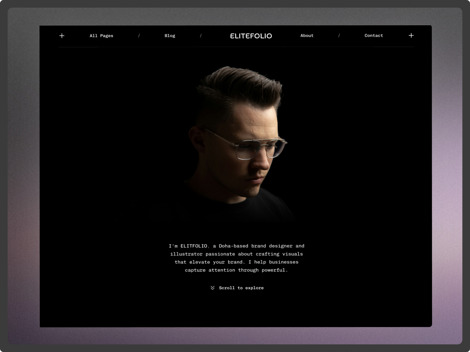 Example of Personal Portfolio Website