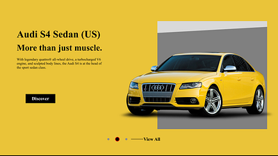 Car Dealership – Website Design / Landing Page car company website car dealership website car store website e commerce website design landing page landing page design uiux design web design website design