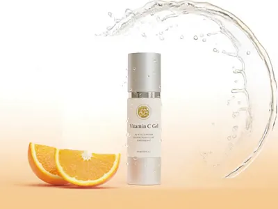 Kajaran: Exquisite Vitamin C Gel Packaging Design branding cosmetic packaging design gel box graphic designer illustration label design mockup packaging design packaging designer skincare sliding box structural design ui vitamin c