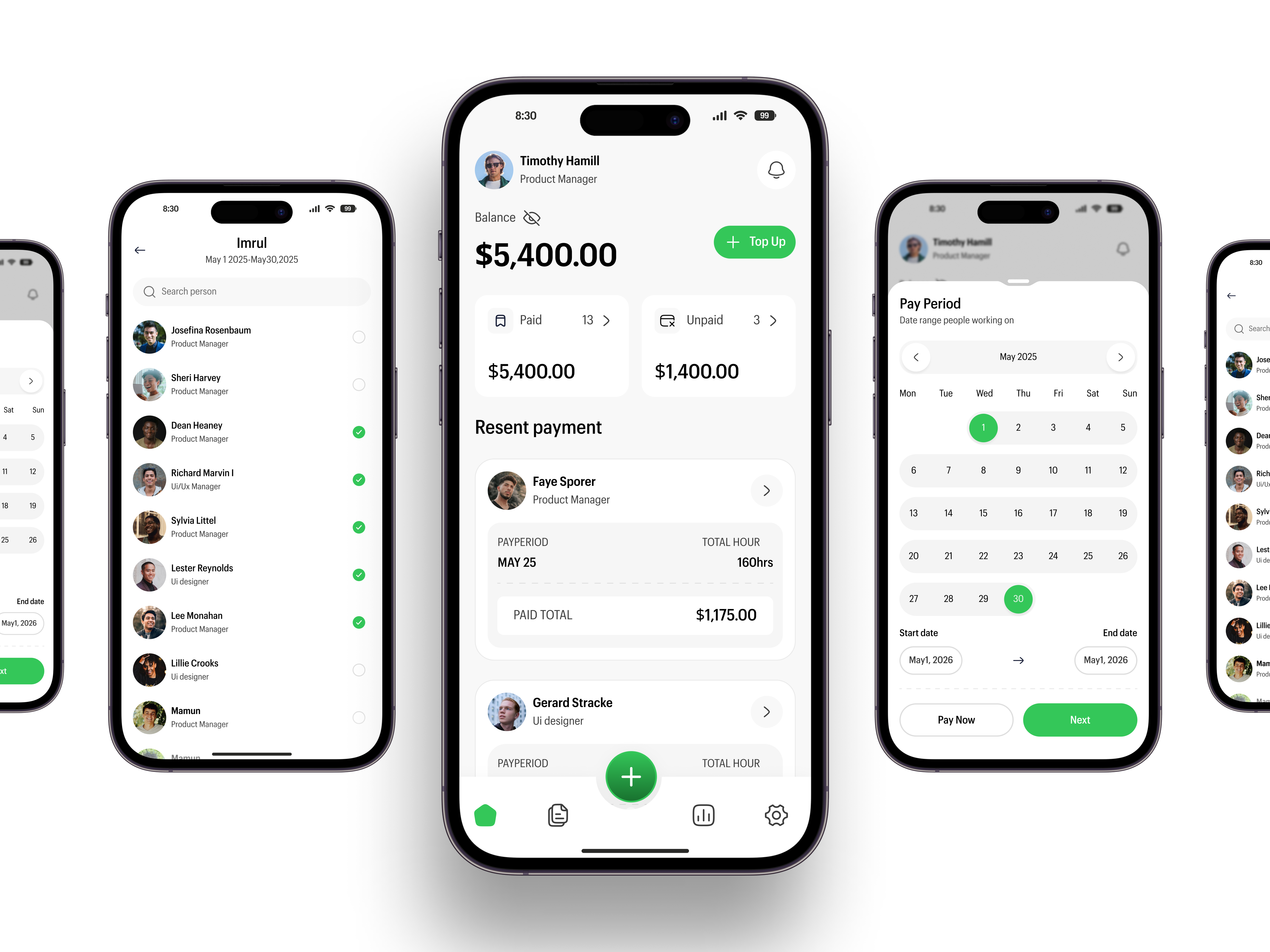 Example of Mobile App Design Per Screen