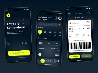 Flight Booking Mobile App airplane animation app design booking booking app design flight flight app flight booking flight booking app flight search ios mobile app product design ticket ui uiux uiux design