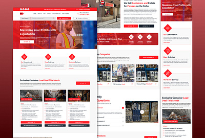Liquidation Stock Sales Website Modern & User-Friendly animation branding graphic design logo motion graphics ui user interface design user experience design