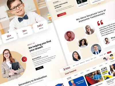 Mukto Paathshala Landing Page modern website design trends