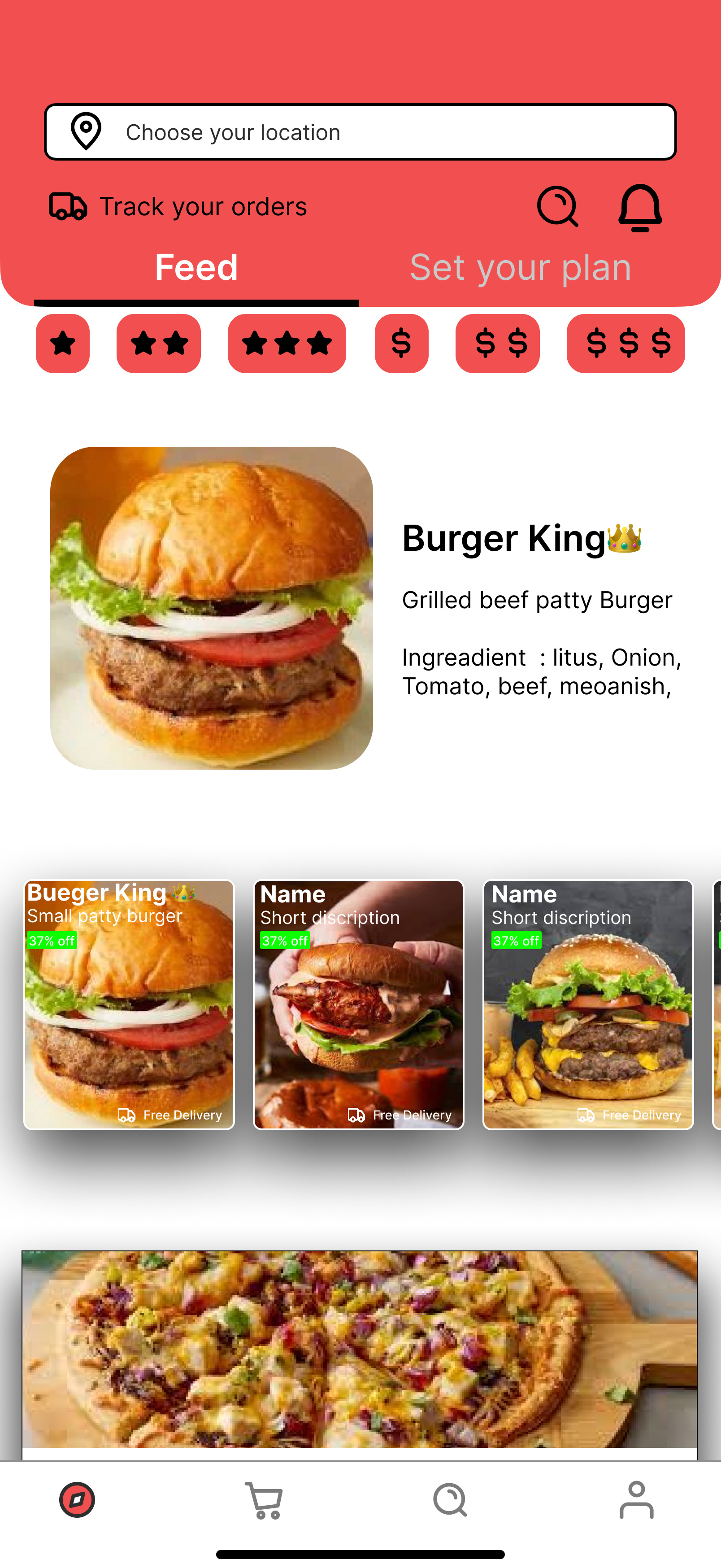 Example of Mobile/Web App Design 2 To 3 Screen
