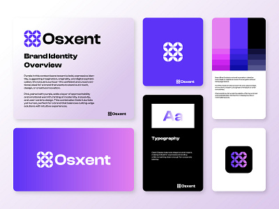 Osxent Brand Identity brand branddesign branding design dribbbleshots graphic design illustration logo logo design logoinspiration minimal modern osxent typographylove ui visualidentity