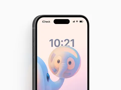iCheck 🪞 liquid glass mobile ui wallpaper