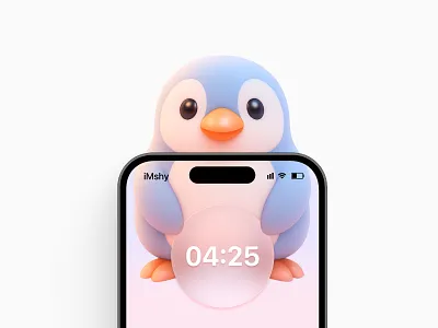 iMshy ☺️ liquid glass mobile ui wallpaper