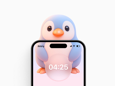 iMshy ☺️ liquid glass mobile ui wallpaper