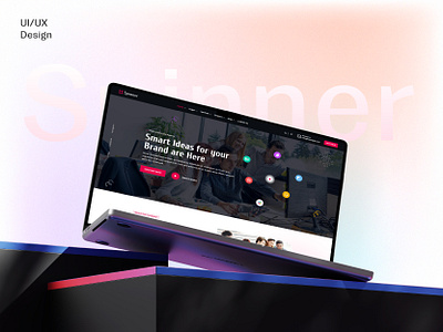 Spinner - Digital Agency Website UI/UX Design agencywebsite casestudy designagency designinspiration digitalproduct figma landingpage responsivedesign startup startupdesign ui uidesign uiux uiuxdesign user flow uxdesign webdesign website webui