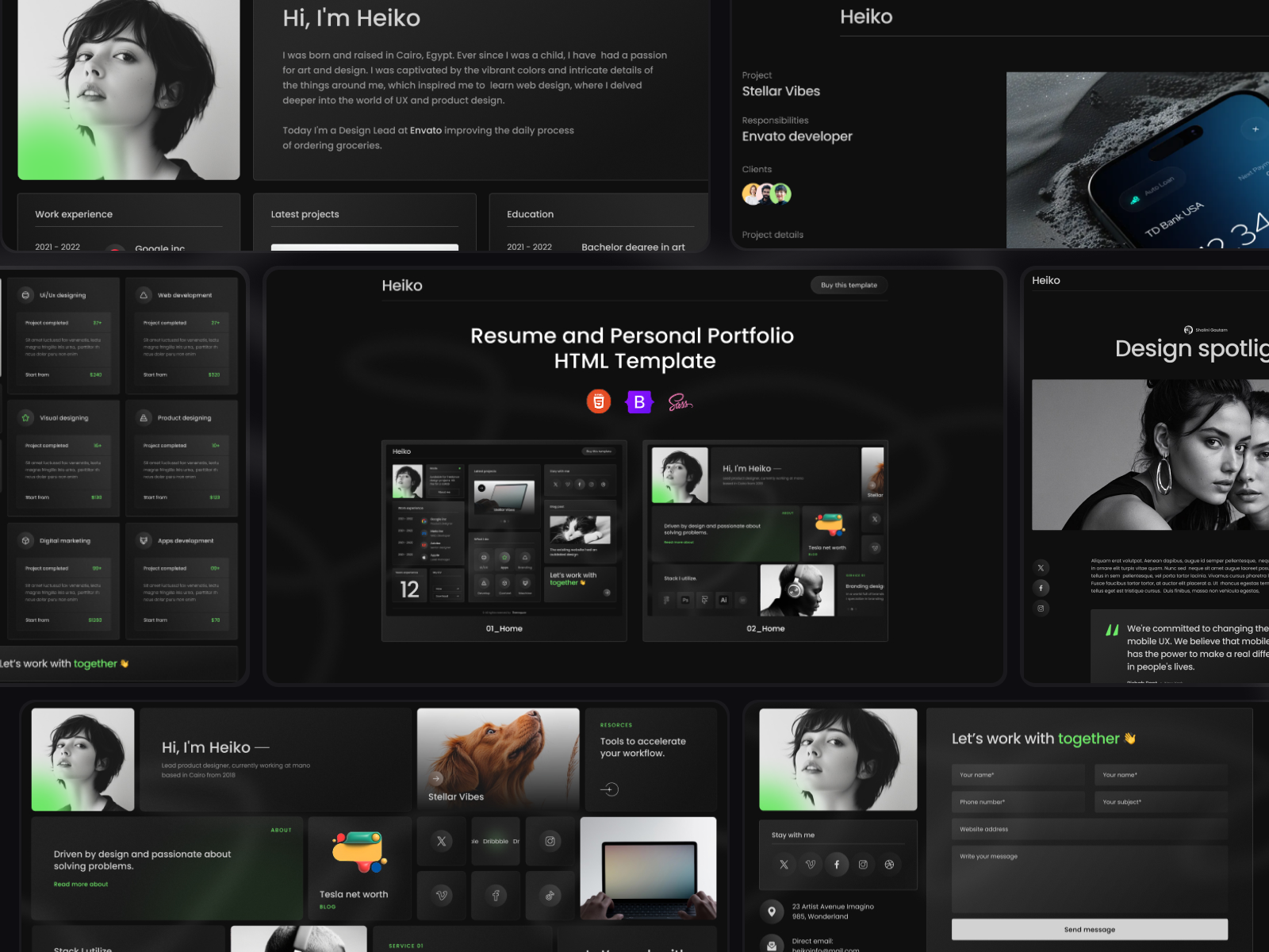 Heiko - Personal Portfolio Template wordpress website