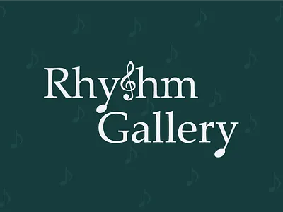 Rhythm Gallery logo design creativity graphic design logo design
