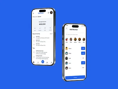 Splitease – Group Expense Splitter UI ui