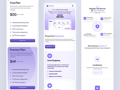 Finance Management Mobile App banking clean design finance finance app finance management financial fintech fintech website investment mehbubur rahman minimal mobile app modern responsive uiux wallet wallet app website welalth app