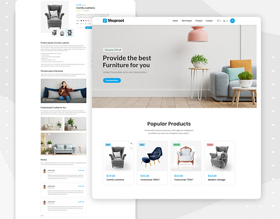 E-Commerce Template black business design details page e commerce template graphic design illustration minimal product details shop shopping ui design