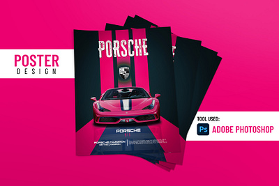 Car Poster Design branding car design car poster design graphic design minimilist poster design modern poster design poster design