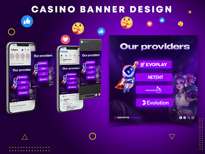Gambling slot banner design✨ casino casino banner casino ui crypto gambling ads gambling banner gambling ui poker slot social media ads design