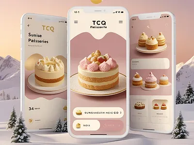 TCQ Paisseries bakeryui mobile app patisserie ui ux