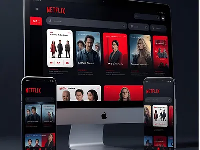 Netflix UI Redesign 🎬 movieapp netflixui responsivedesign uidesign