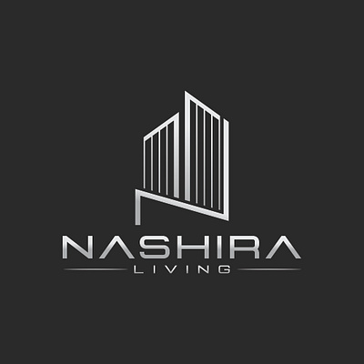 NASHIRA LIVING branding creative design logo logodesign luxury luxury real estate logo minimal nashira living real estate real estate logo