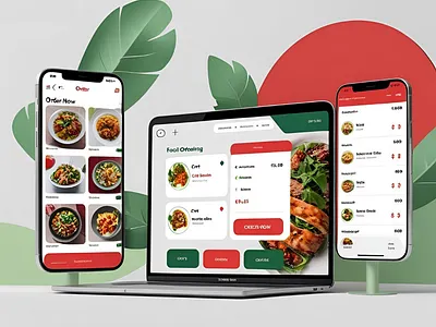 🍔 Food Ordering App & Website UI dribbbleshot foodapp fooddelivery mobileui uidesign uxdesign webdesign