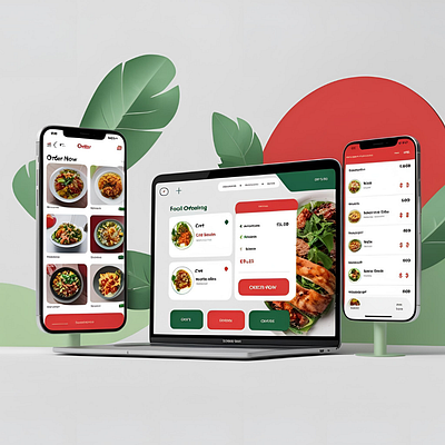 🍔 Food Ordering App & Website UI dribbbleshot foodapp fooddelivery mobileui uidesign uxdesign webdesign