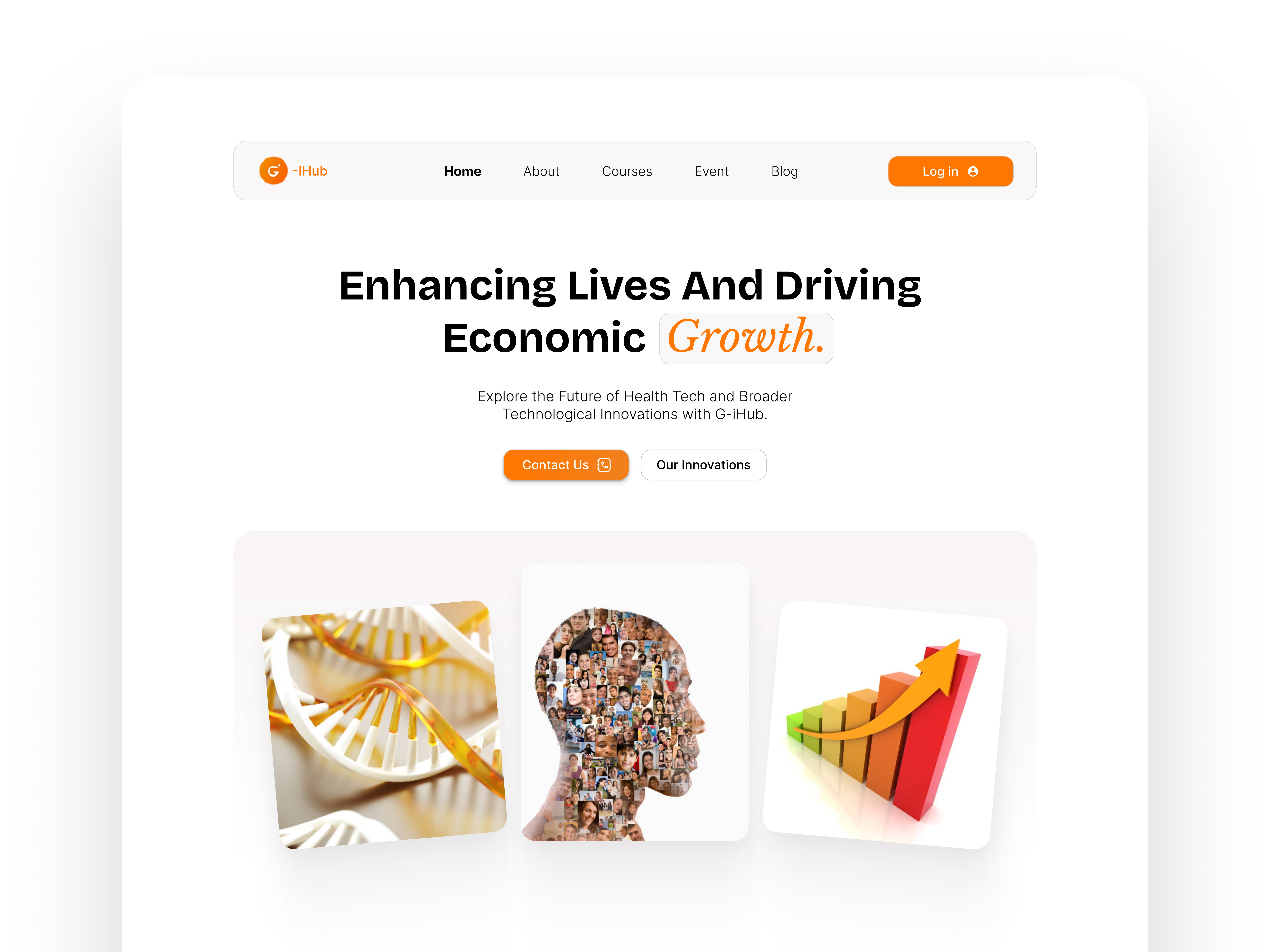 Health Tech Landing page design typography ui uiux