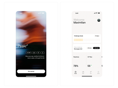 Fitness Tracker Challenge App Design activity tracking app concept clean interface daily challenge digital fitness fitness app health metrics minimal design mobile ui personalized stats progress tracking smart fitness sport interface ui challenge ui design ux design wellness app wellness tracker workout app