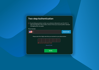 Two-step Authentication branding graphic design ui