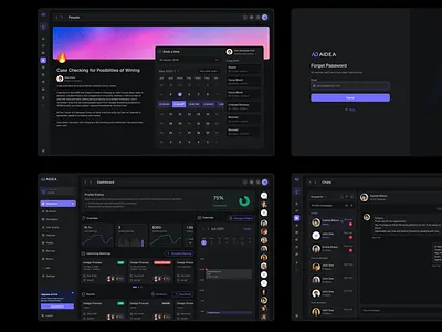AiDEA – Smart SaaS Dashboard dark dashboard figma light saas startup ui