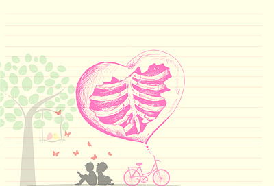 Diary Page | Love Letter Design animation dairy graphic design illustration
