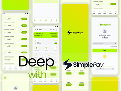 SimplePay App app design app interface banking app clean ui digital wallet finance app finance ui fintech minimal ui mobile app mobile app ui mobile banking mobile design neobank payment app ui design ux design wallet app