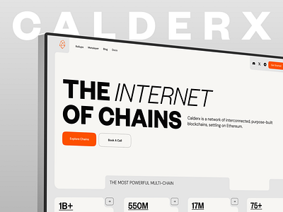 Calderx – Web3 Infrastructure Platform blockchain blockchain uiux crypto platform crypto web3 dapp infrastructure landing page tech startup website web design web3 web3 infrastructure web3 website design