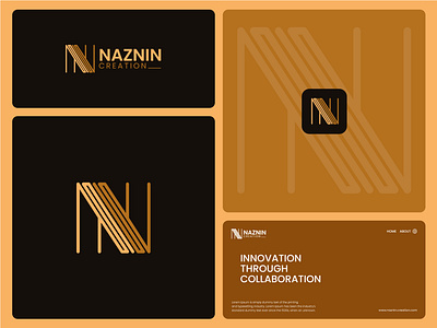 Naznin Creation brand design brand identity branding icon illustration logo logo design logo folio n logo n minimal logo naznin creation ui
