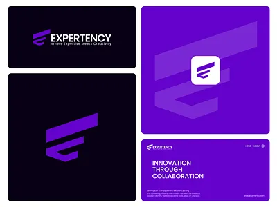 Expertency brand design brand identity branding e growth logo e logo e marketing logo e minimal logo icon illustration logo logo design logo folio