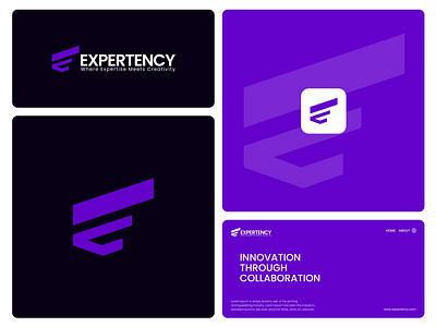 Expertency brand design brand identity branding e growth logo e logo e marketing logo e minimal logo icon illustration logo logo design logo folio