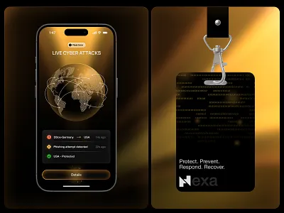 Nexa Mobile App — Real-time cybersecurity ai app cybersecurity digital app design fintech minimal mobile app real time ui ux web design