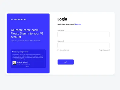 Bio Medical Login branding graphic design illustration logo ui vector