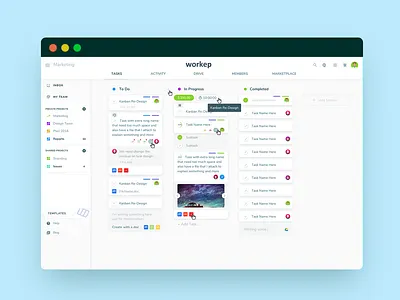 Kanban Project UI concept ui ux web