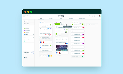 Kanban Project UI concept ui ux web