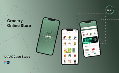 Online Grocery store Case study case study figma landing page ui ux website